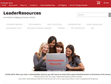 Tablet Screenshot of leaderresources.org